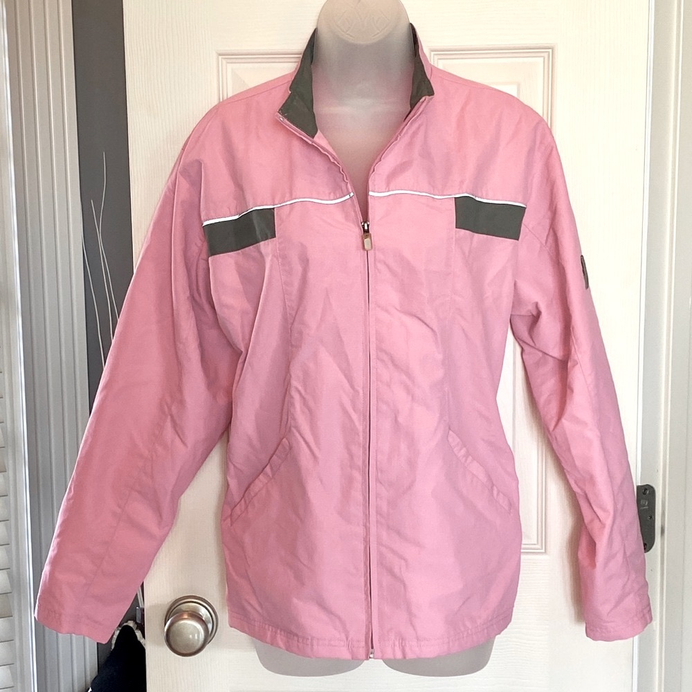 New Balance pink reflective windbreaker! Size L.